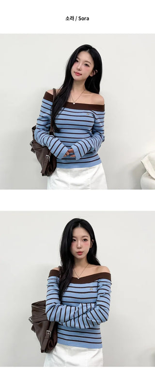 Striped Knit Top