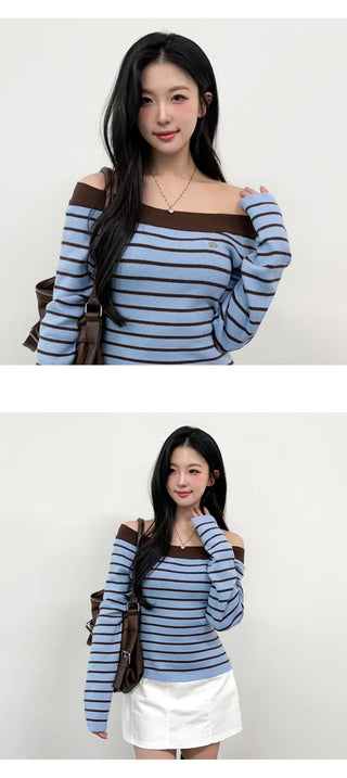 Striped Knit Top