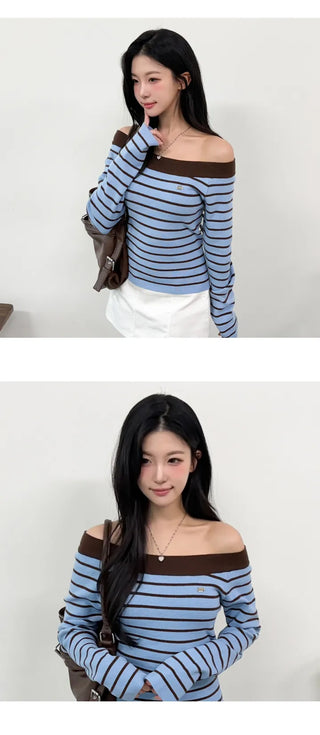 Striped Knit Top