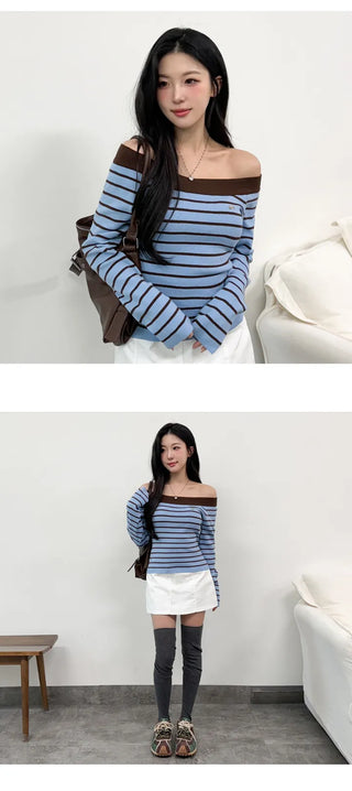 Striped Knit Top
