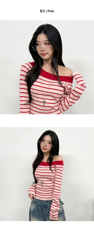 Striped Knit Top