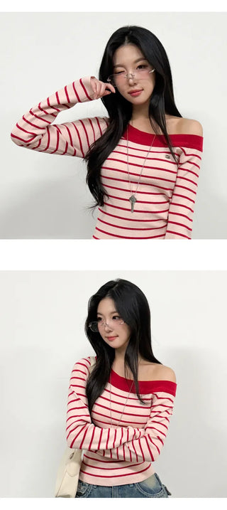 Striped Knit Top