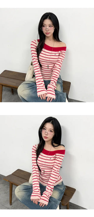 Striped Knit Top