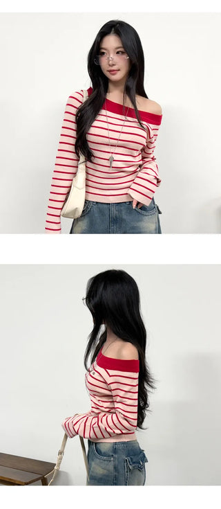 Striped Knit Top