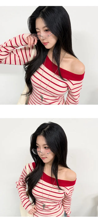 Striped Knit Top