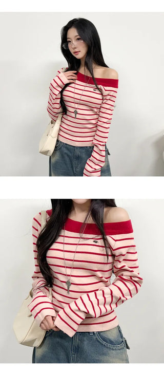 Striped Knit Top