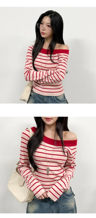 Striped Knit Top