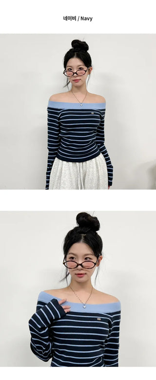 Striped Knit Top