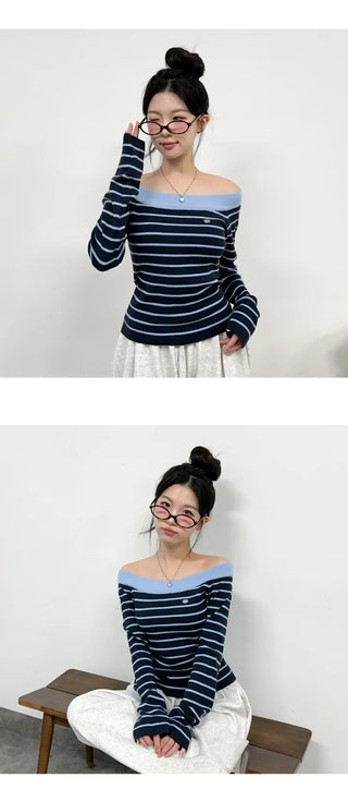 Striped Knit Top