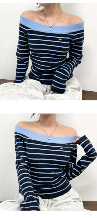 Striped Knit Top