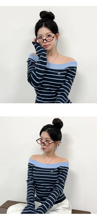 Striped Knit Top