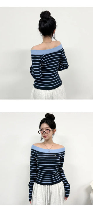 Striped Knit Top