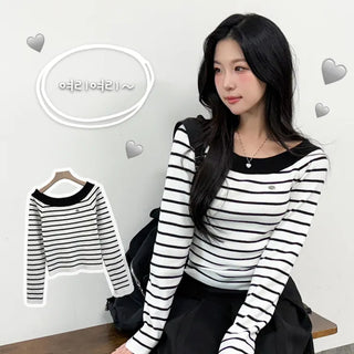 Striped Knit Top