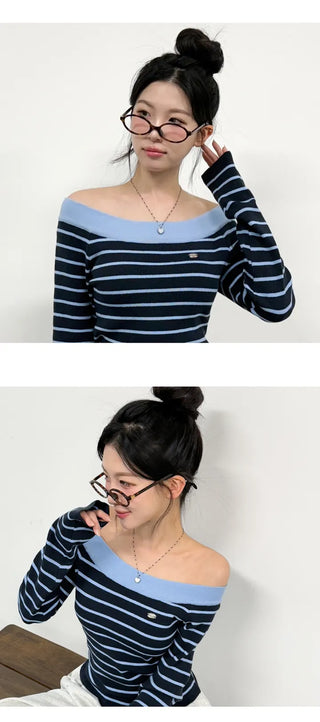 Striped Knit Top