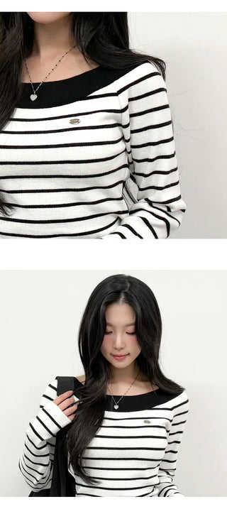 Striped Knit Top