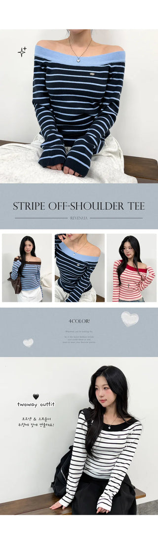 Striped Knit Top