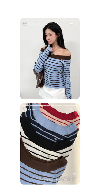 Striped Knit Top