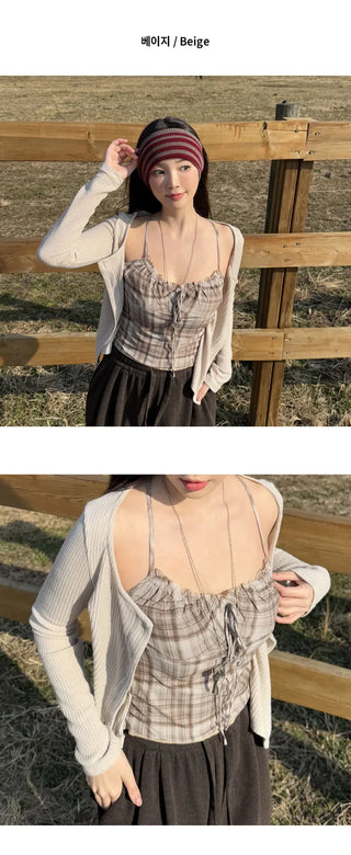 Layered Cardigan Set