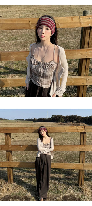 Layered Cardigan Set