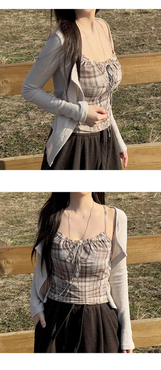Layered Cardigan Set