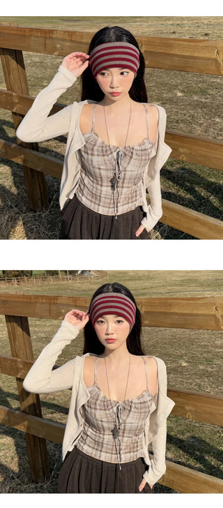 Layered Cardigan Set