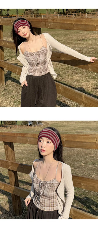Layered Cardigan Set