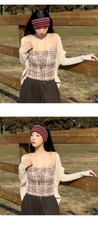 Layered Cardigan Set