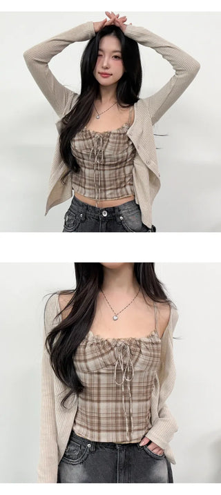 Layered Cardigan Set