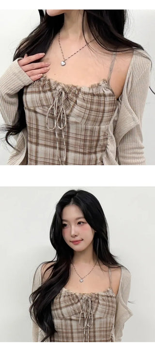 Layered Cardigan Set