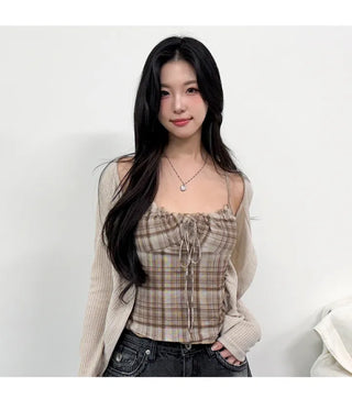Layered Cardigan Set