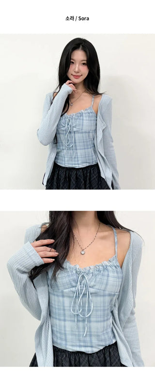 Layered Cardigan Set