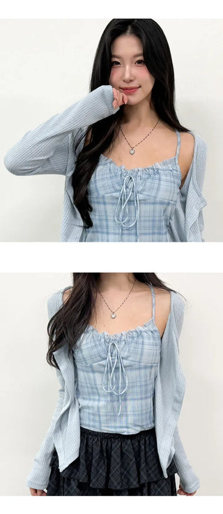 Layered Cardigan Set