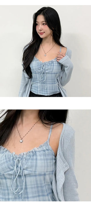 Layered Cardigan Set