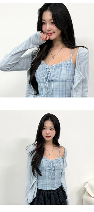 Layered Cardigan Set