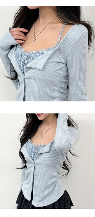 Layered Cardigan Set