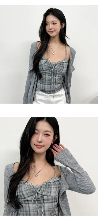 Layered Cardigan Set
