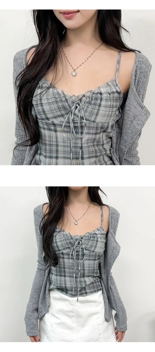 Layered Cardigan Set
