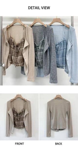 Layered Cardigan Set