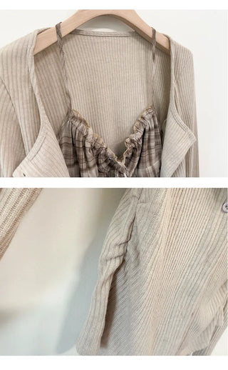 Layered Cardigan Set
