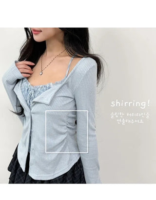 Layered Cardigan Set
