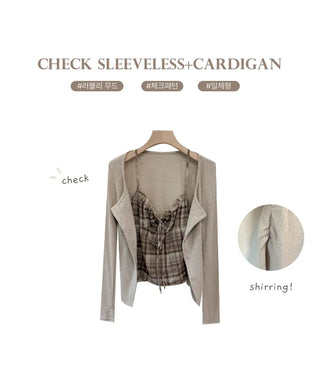 Layered Cardigan Set