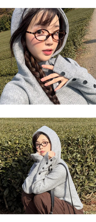 Slim Knit Hoodie