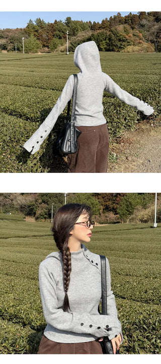 Slim Knit Hoodie
