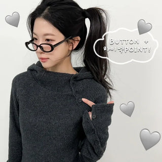 Slim Knit Hoodie