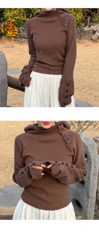 Slim Knit Hoodie