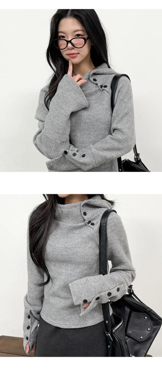 Slim Knit Hoodie