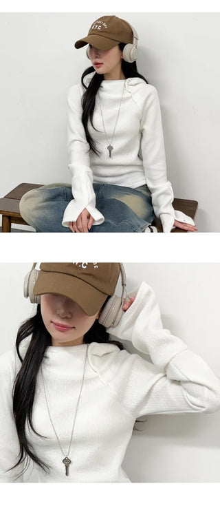 Slim Knit Hoodie