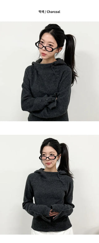 Slim Knit Hoodie