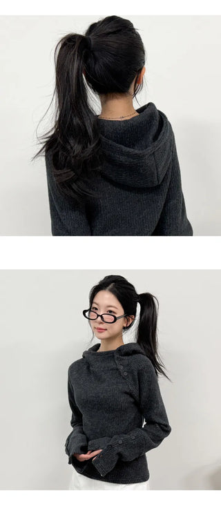 Slim Knit Hoodie
