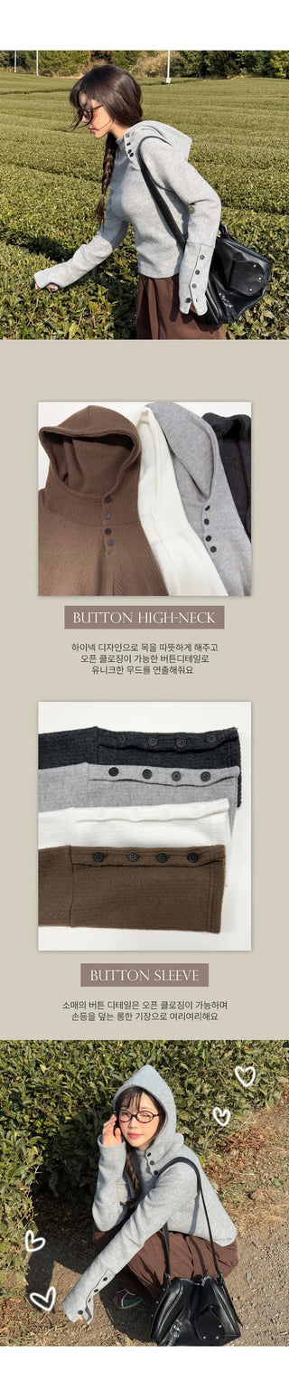 Slim Knit Hoodie